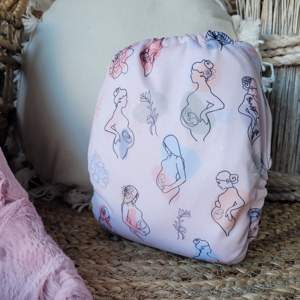 Couche lavable | taille unique | Douceur maternelle (tout motif)