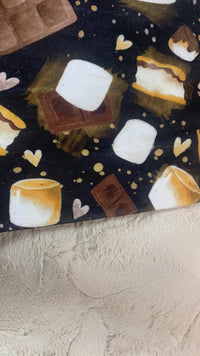 Doudou simple en prêt à partir | Hot Smores [Minky/Fourrure]