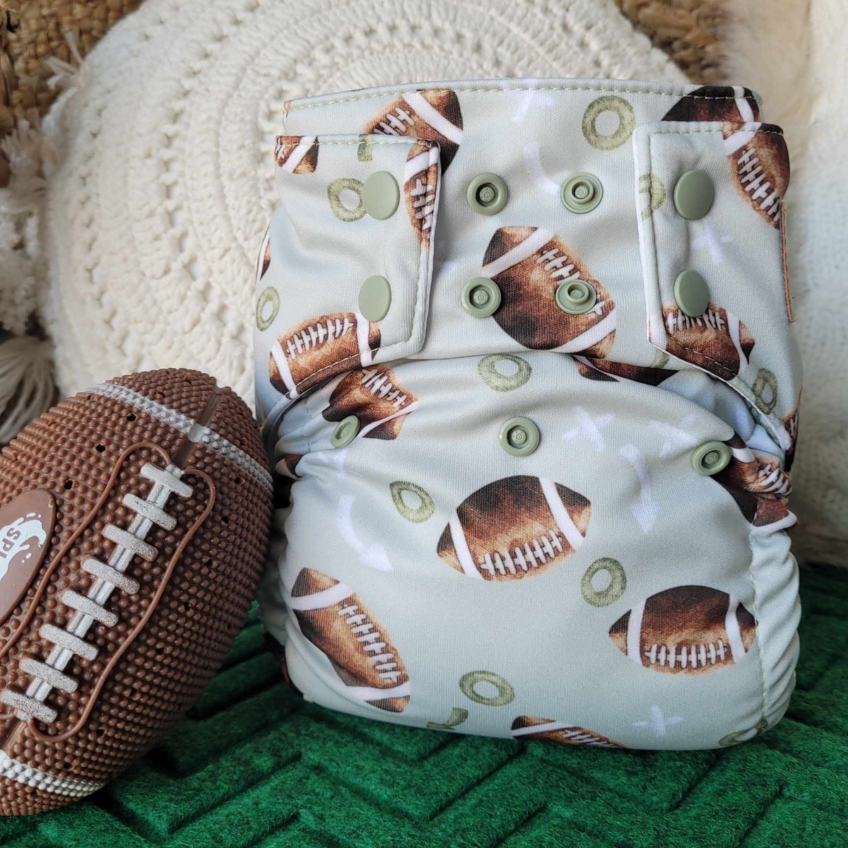 Cloth Diaper | One size | Football 24 (full print)