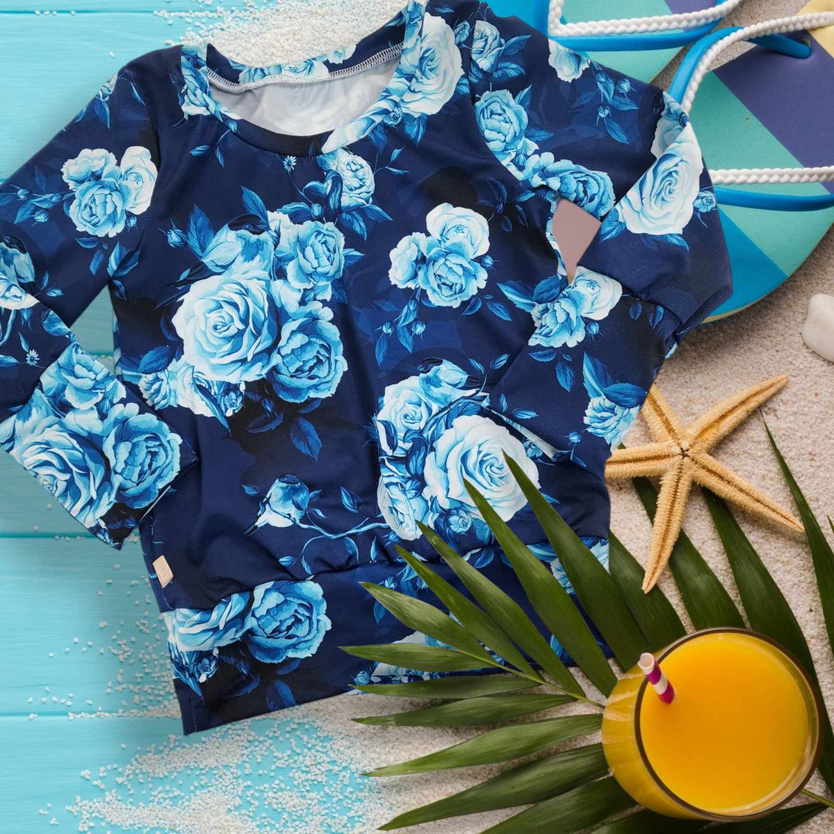 Créations M3 | Chandail maillot de piscine tout motif | Méghanne (prêt à partir)