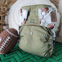 Cloth Diaper | NEWBORN size | Football 24 (wrap)