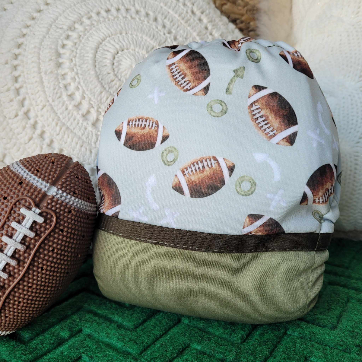 Cloth Diaper | One size | Football (wrap)