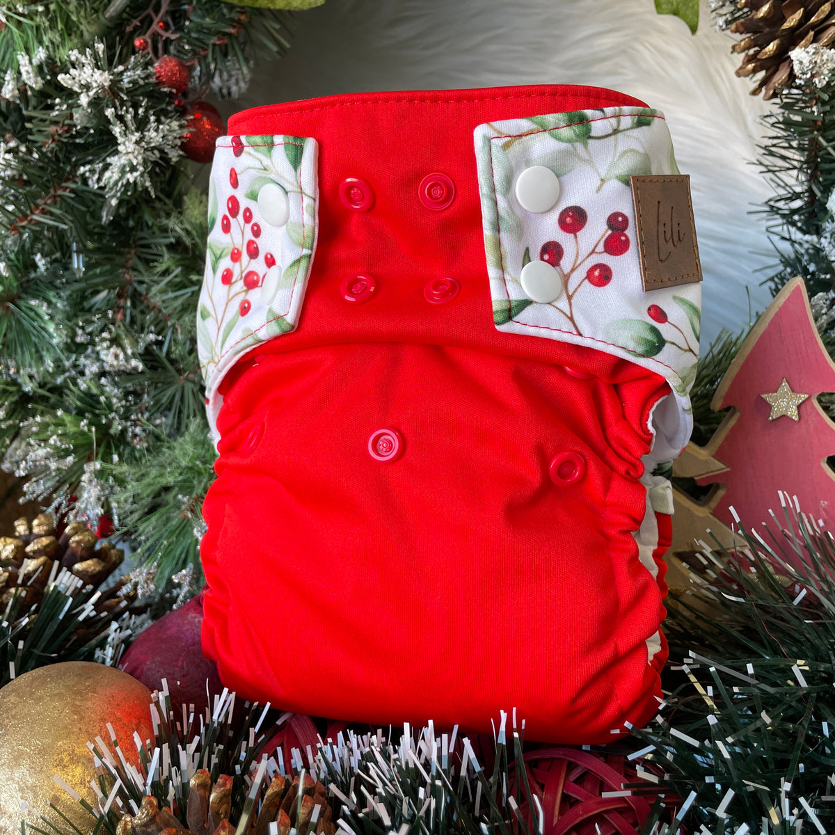 Cloth Diaper | One size | Holiday atmosphere (wrap)