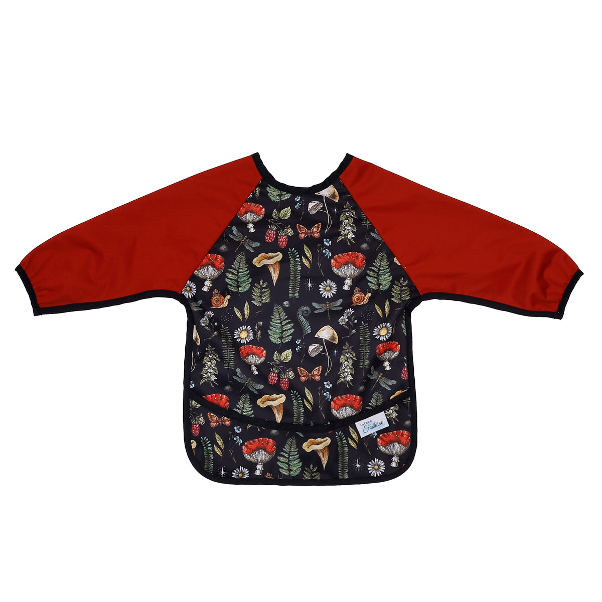 La Claire Fontaine | Bib with sleeve | Forest Mushrooms