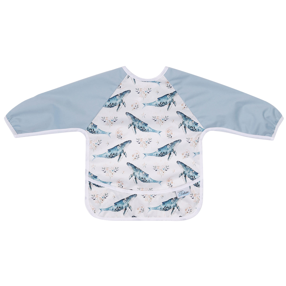 La Claire Fontaine | Bib with sleeve | Victorian whale