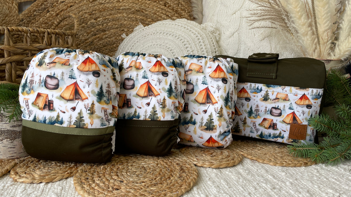 Cloth Diaper | One size | Rustic campsite (wrap)