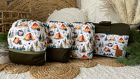 Cloth Diaper | BIG size | Rustic campsite (full print)