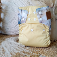 Cloth Diaper | NEWBORN size | Fluffy Dandelion (wrap)