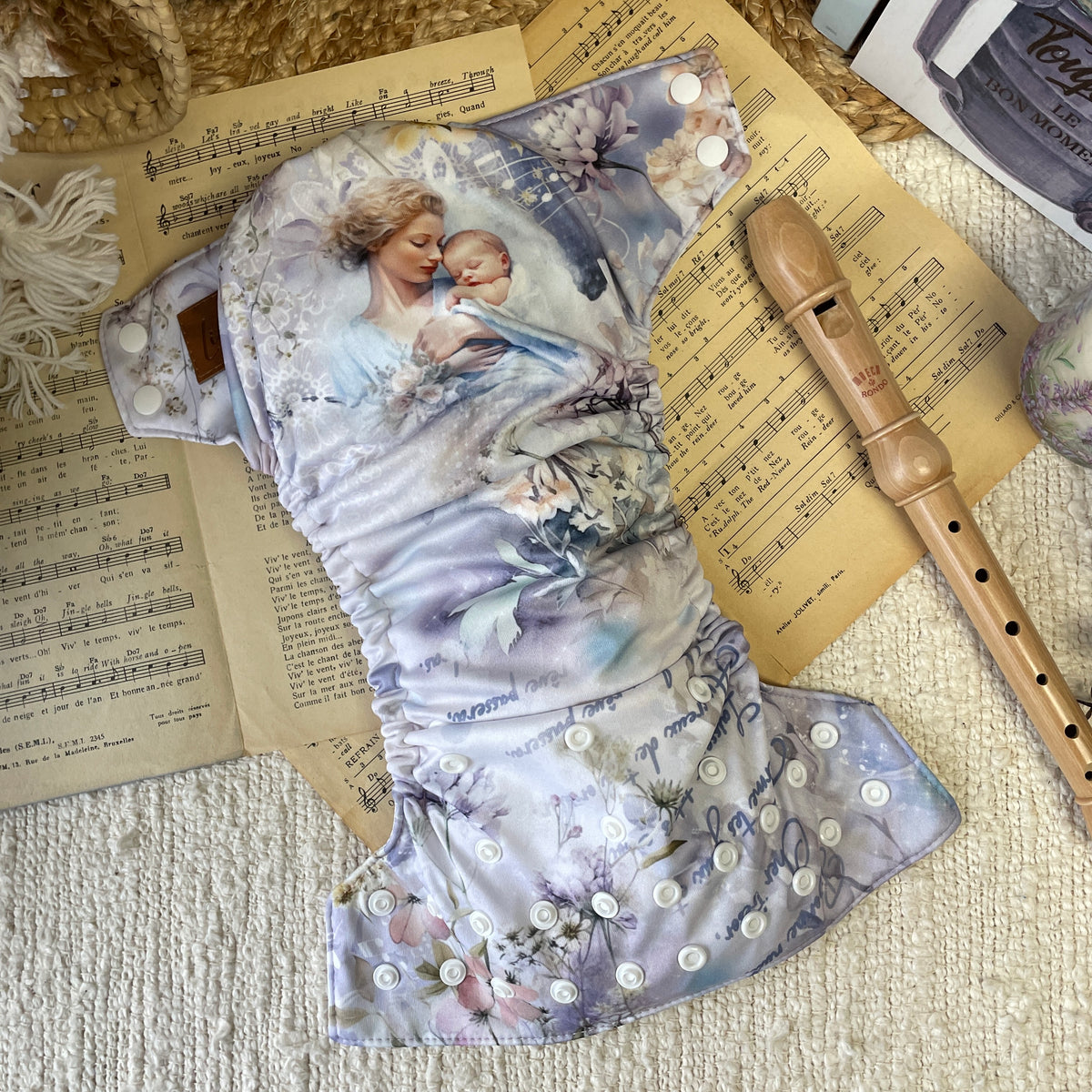 Cloth Diaper | NEWBORN size | Sweet melody (full print)