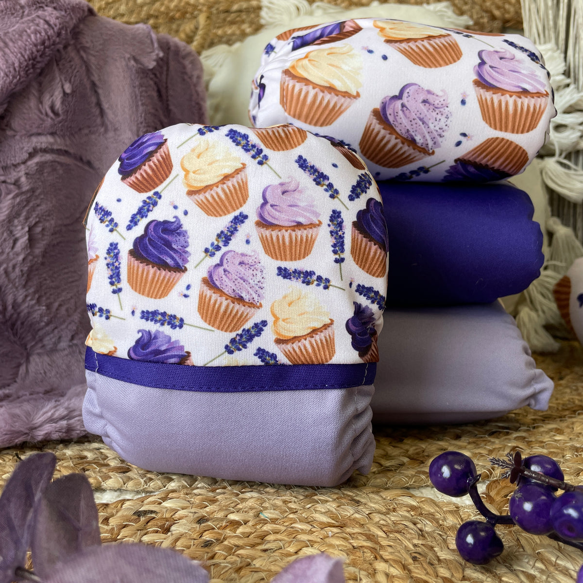 Couche lavable | taille NOUVEAU-NÉ | Cupcake  (wrap)