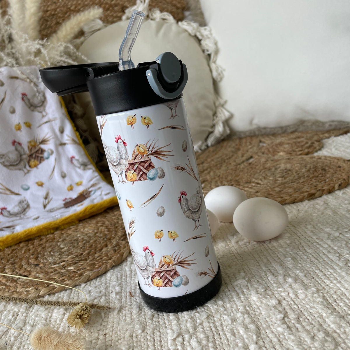 Kids Tumbler | A hen and her eggs (pre-order)