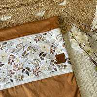 Waterproof transport bag | Floral sepia