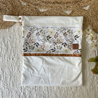 Waterproof transport bag | Floral sepia