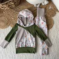 M3 Creations | Grow-with-me Lili-scrappy hoodie | Fables of the Forest (ready-to-go)