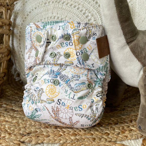 Cloth Diaper | One size | Fossil (full print)