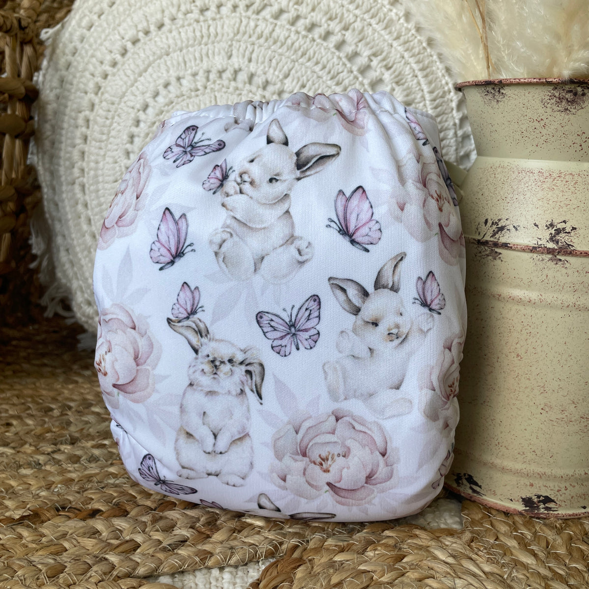 Cloth Diaper | One size | Catherine's Bunnies (full print)