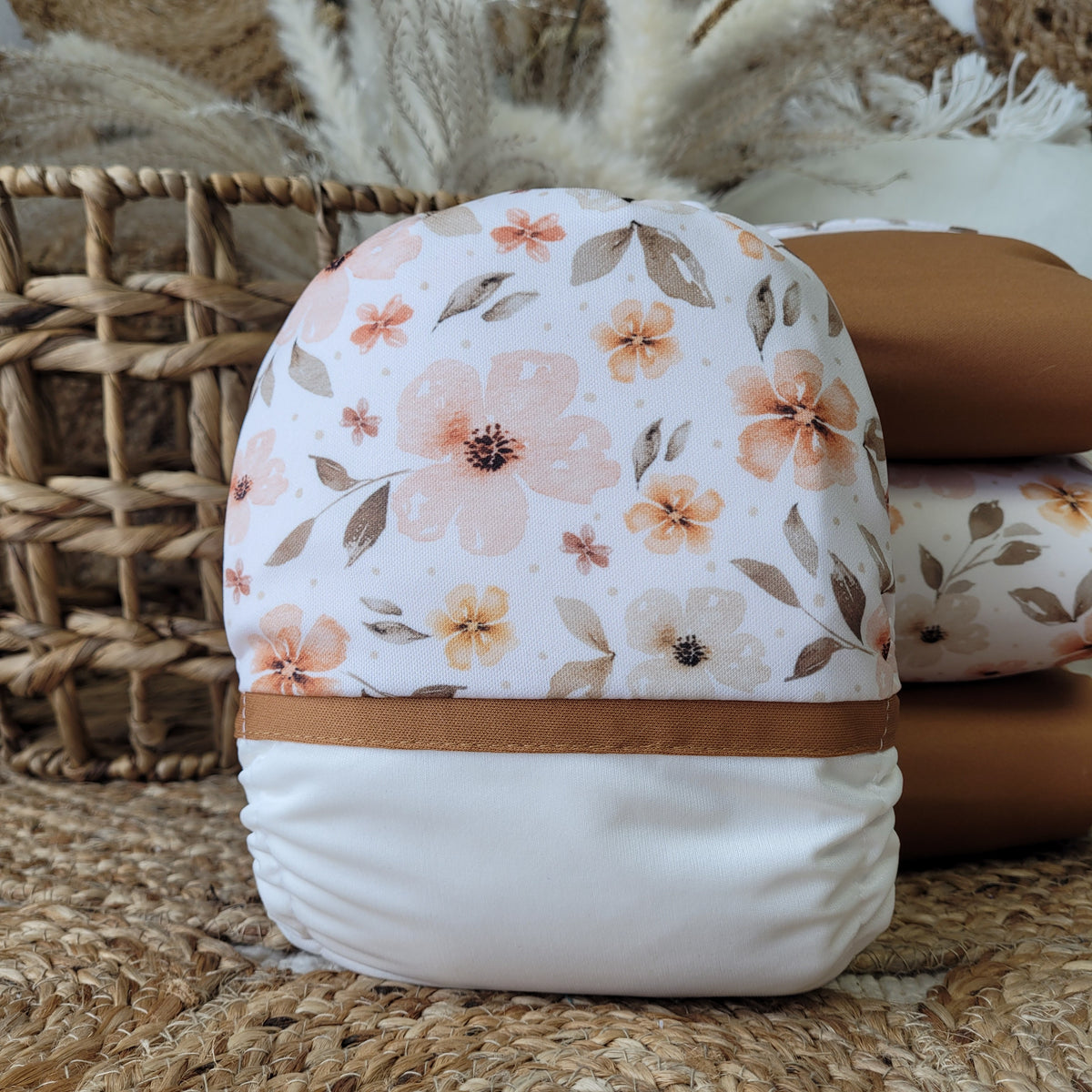 Couche lavable | taille NOUVEAU-NÉ | Country floral (wrap)