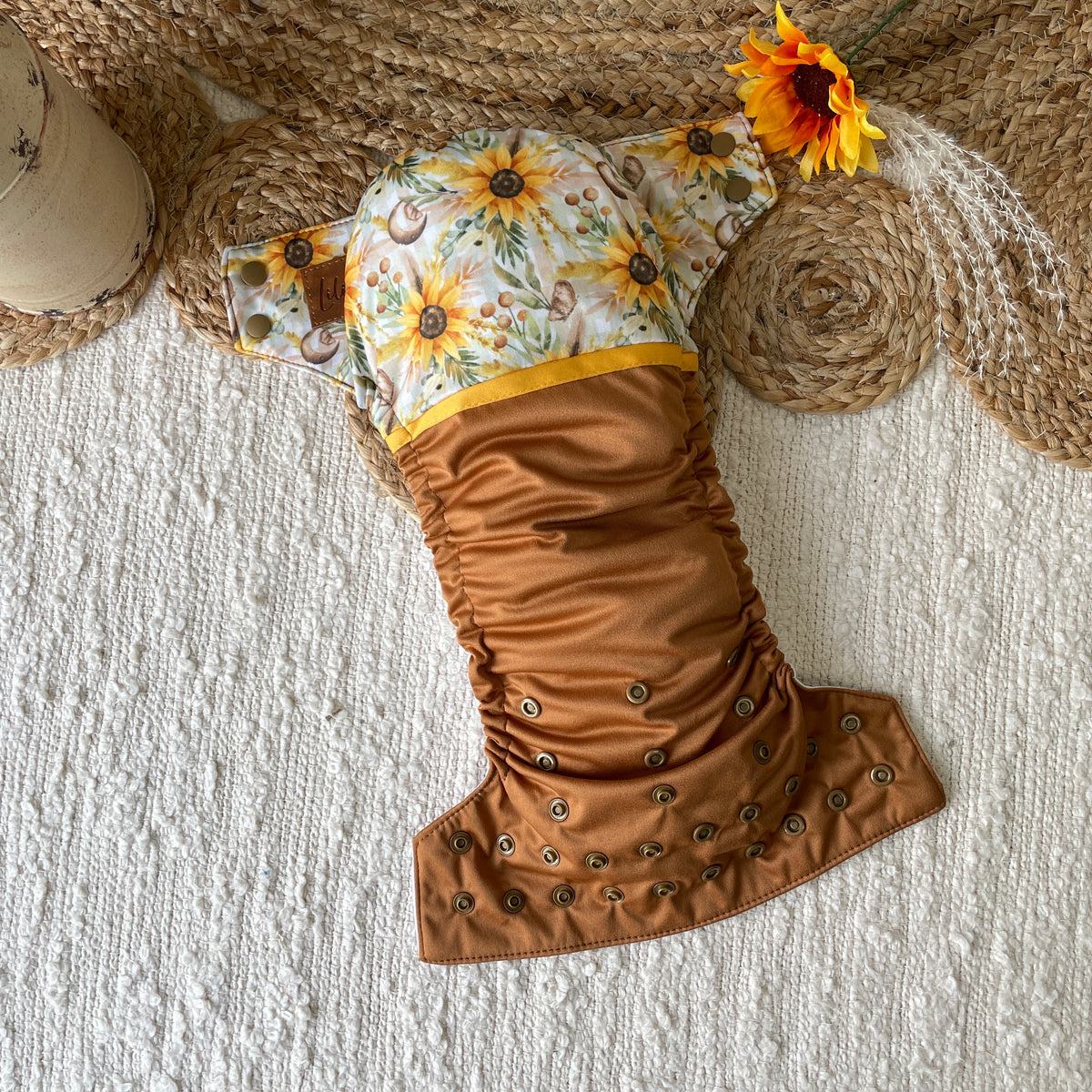 Cloth Diaper | One size | Country sunflower (wrap)