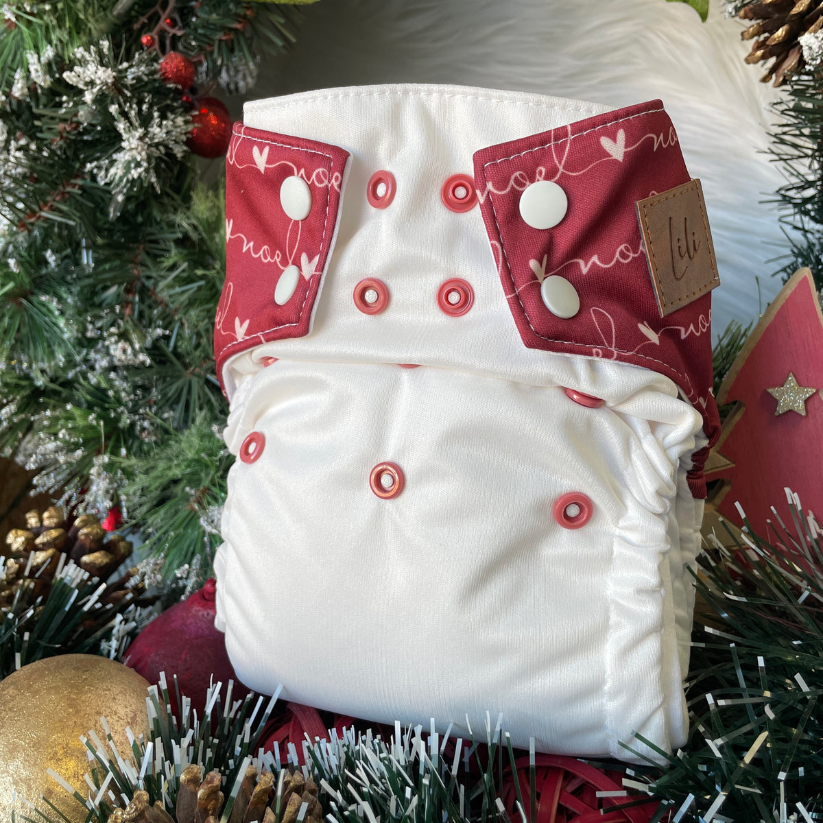 Cloth Diaper | One size | Christmas Christmas (wrap)