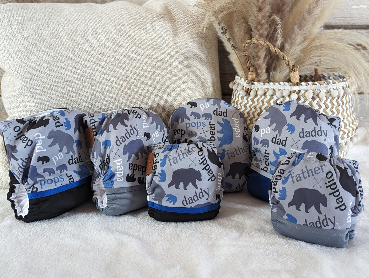 Cloth diaper | one size | Papa Bear (full print)