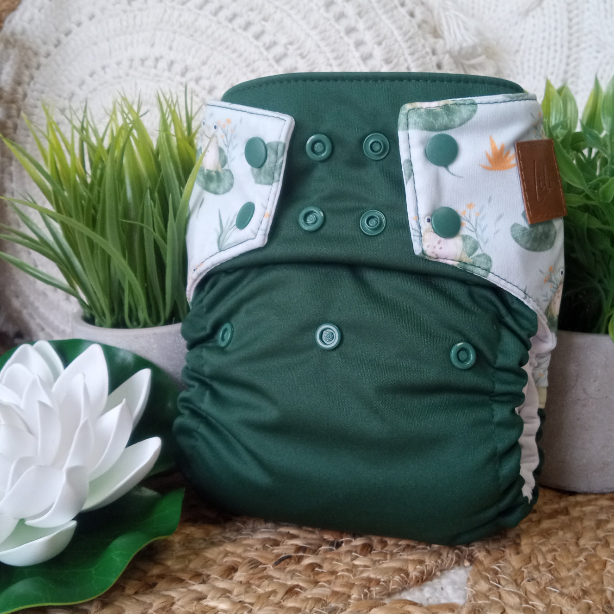 Cloth Diaper | BIG size | Jump, jump little frog (wrap)