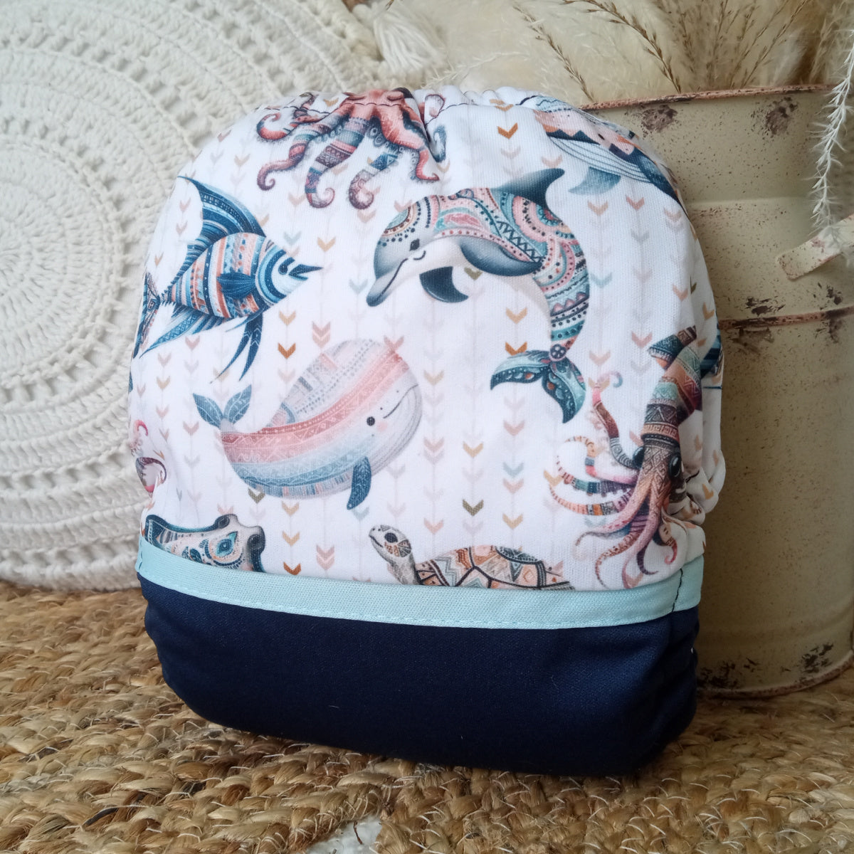 Cloth Diaper | One size | Marine life (wrap)