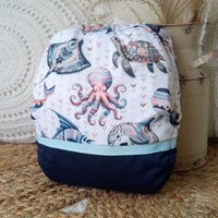 Cloth Diaper | One size | Marine life (wrap)