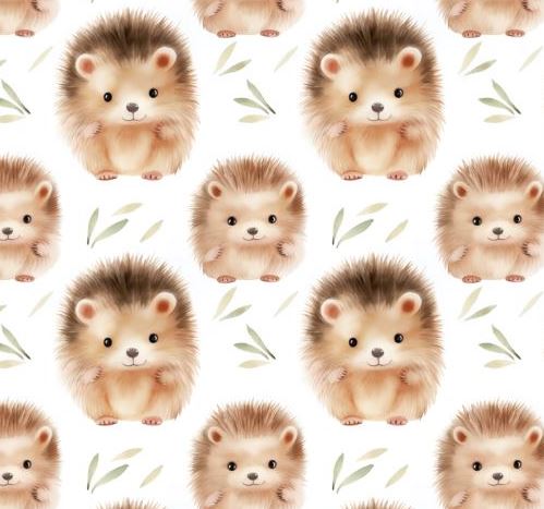 Mini comforter with clip | Cute hedgehogs (pre-order)