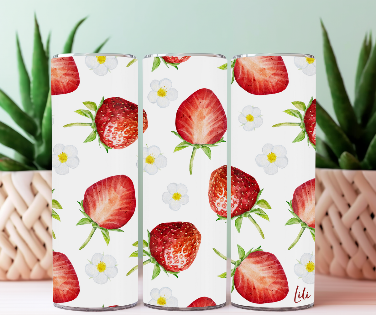 Large Tumbler | Strawberry field