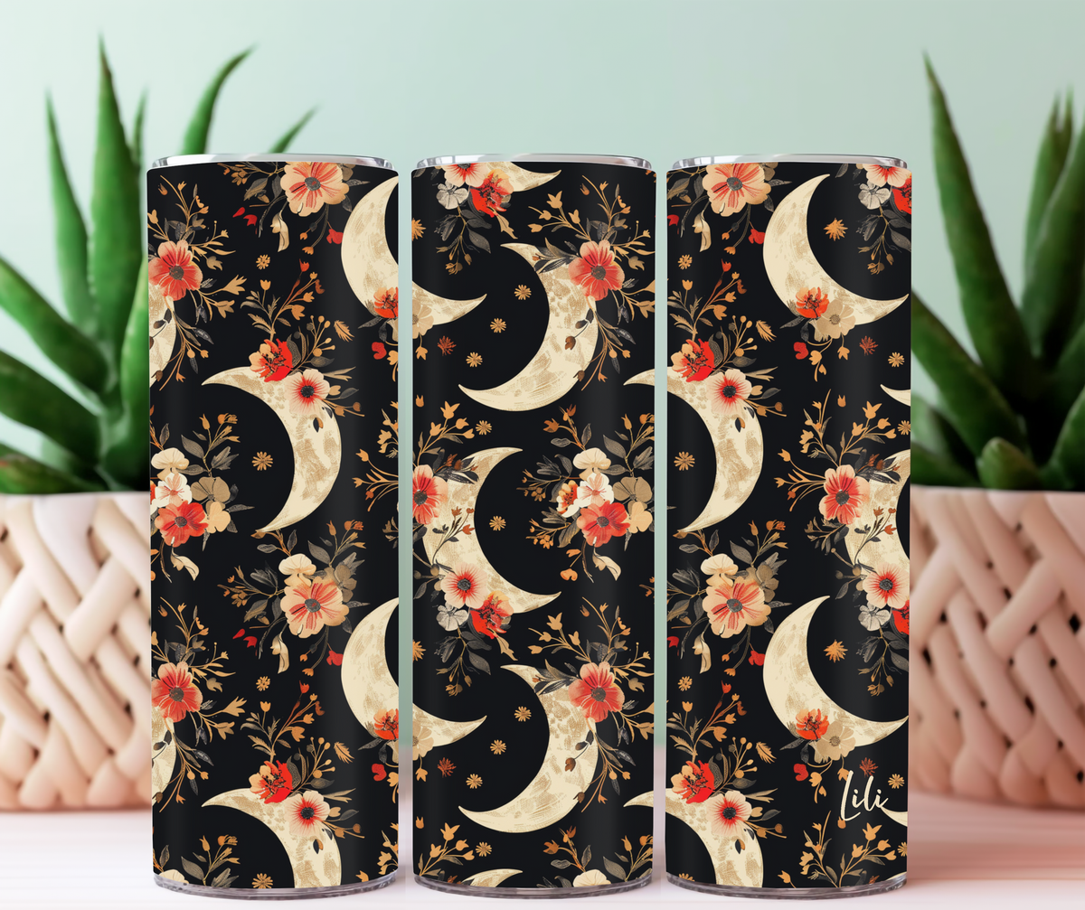 Large Tumbler | Flowery crescent (pre-order)