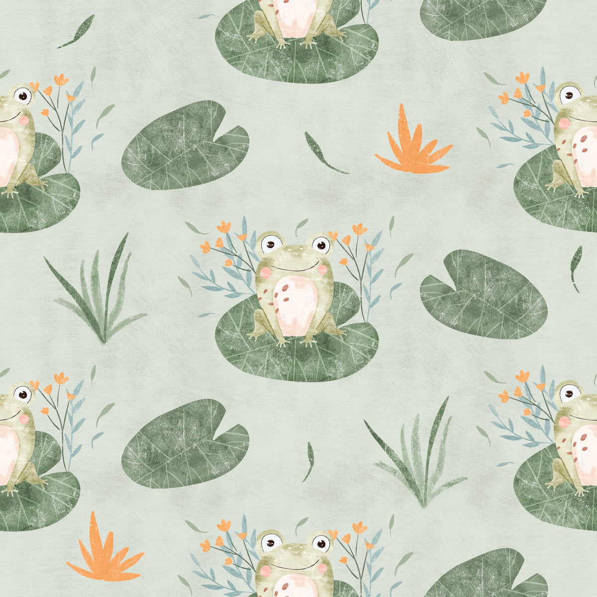 Bamboo muslin blanket for pre-order | Jump, jump little frog 