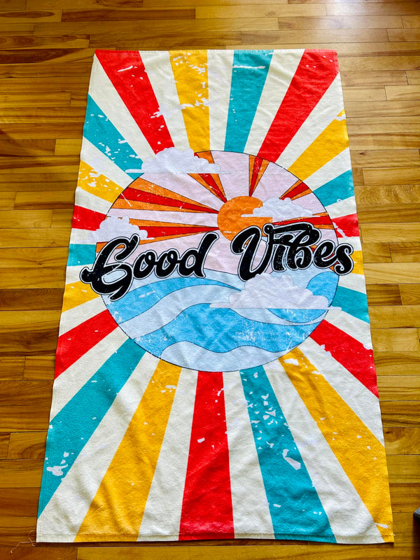 Beach Towel | Good Vibes