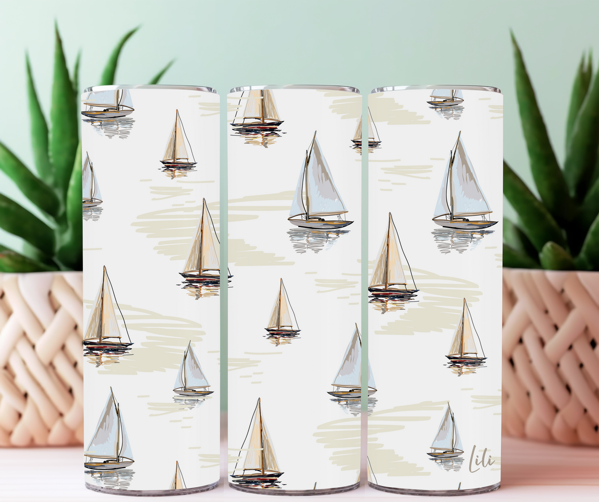 Large Tumbler | Sailboat