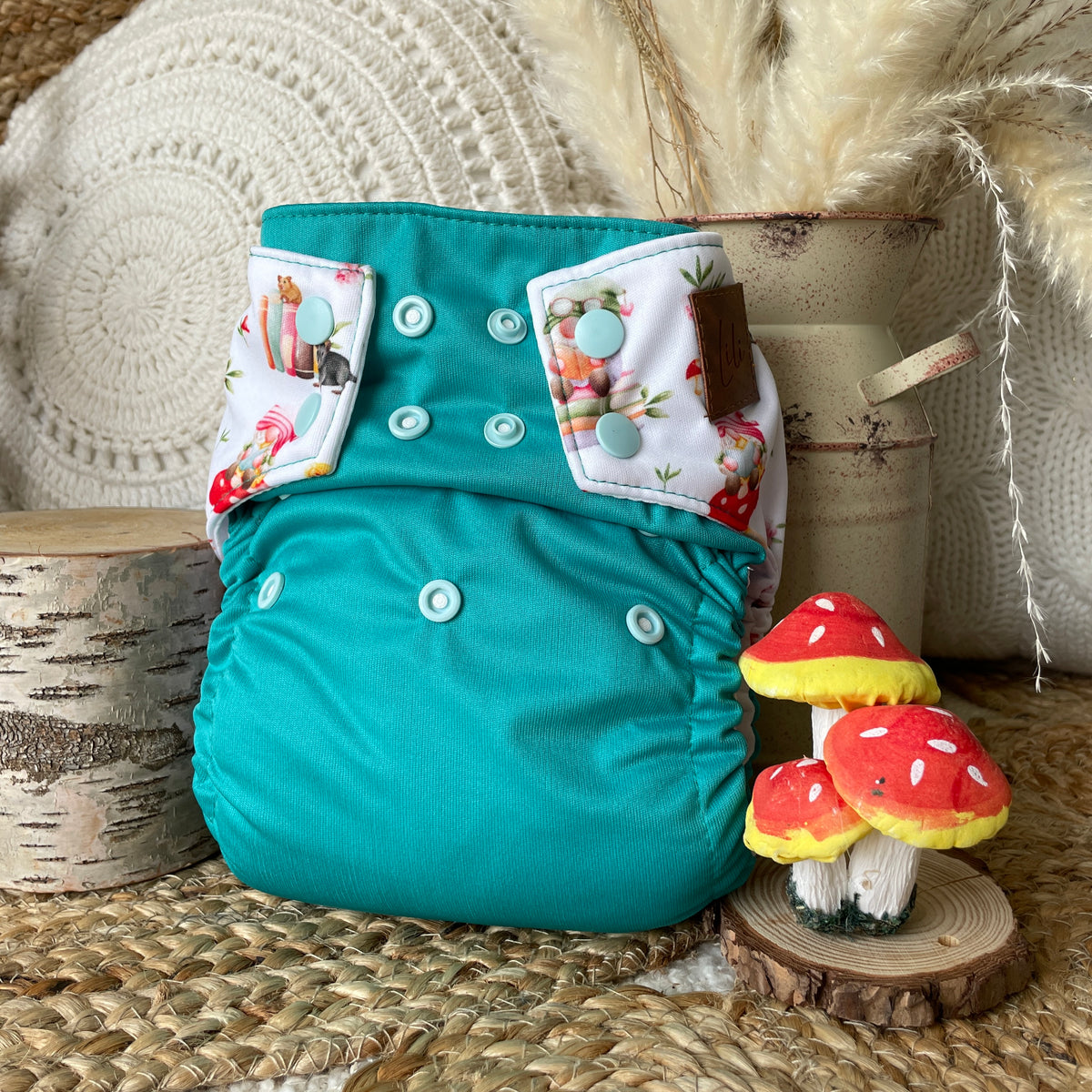 Couche lavable | taille unique | Wilson au jardin (wrap)