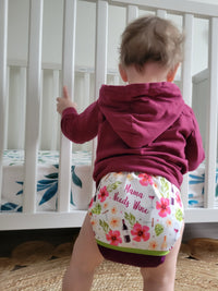 Cloth diaper | one size | Mama needs wine (ready to go)