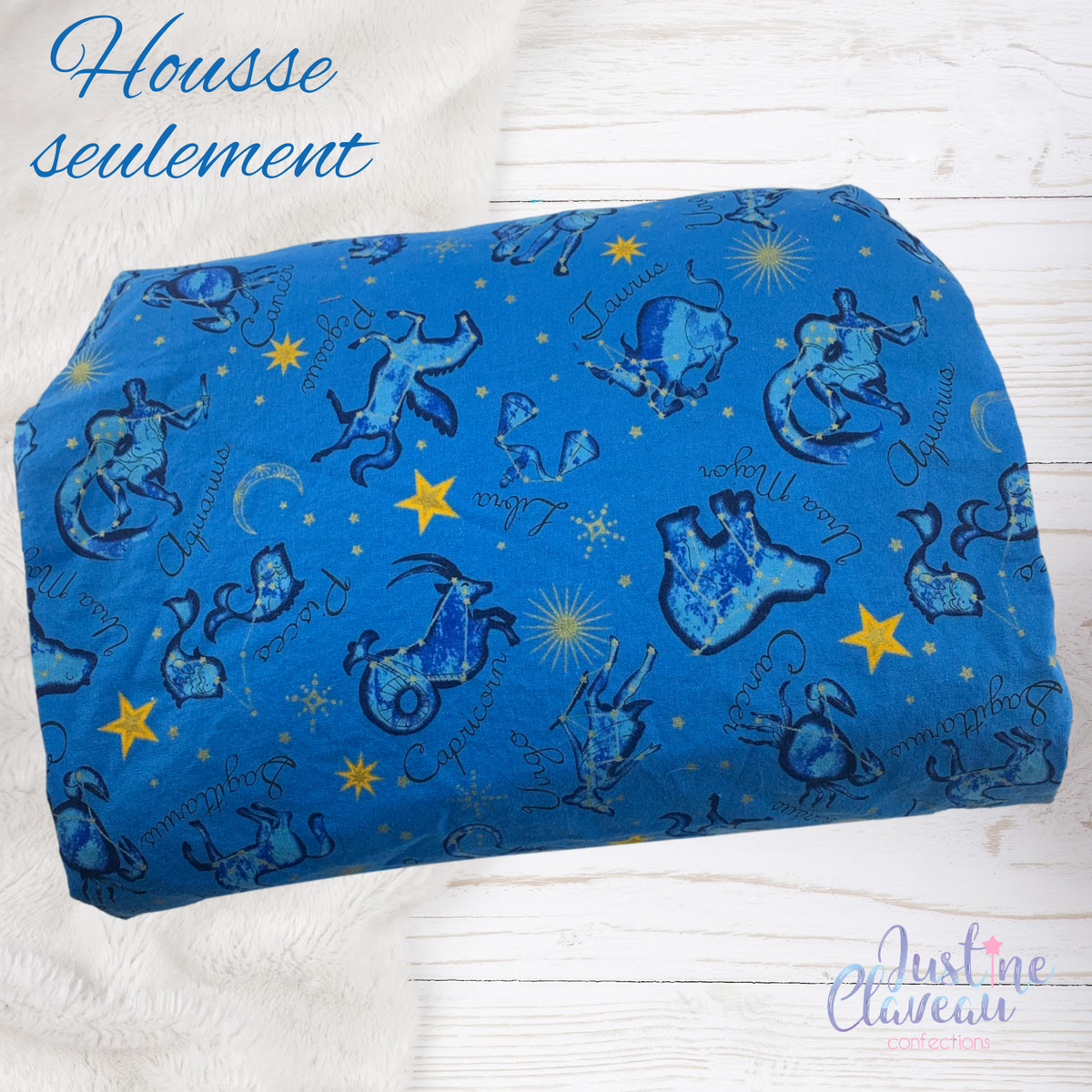 JUSTINE CLAVEAU | Housse protectrice pour coussin d'allaitement tubulaire évolutif