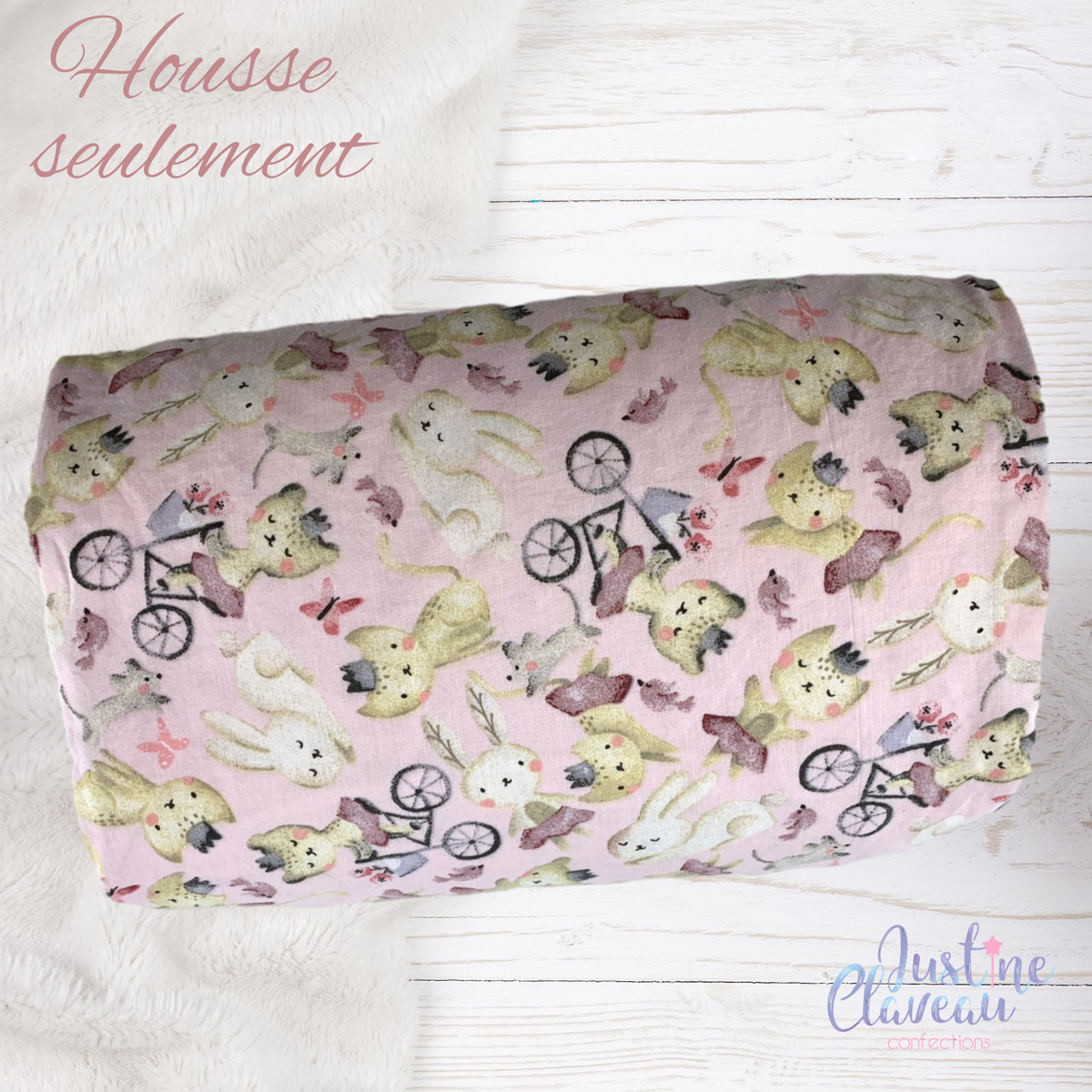 JUSTINE CLAVEAU | Housse protectrice pour coussin d'allaitement tubulaire évolutif