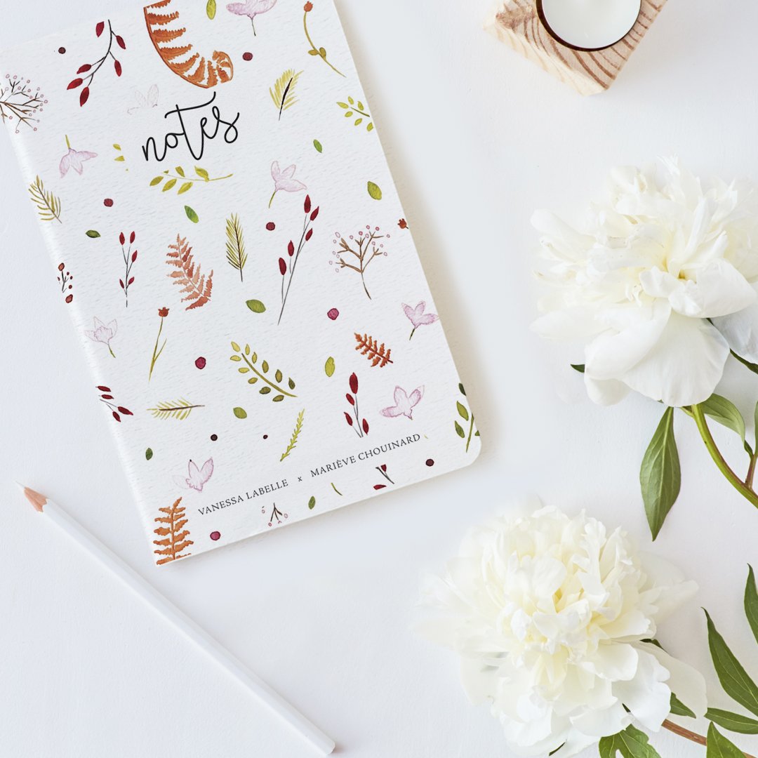 Soies | Carnet de notes avec couverture Amandine